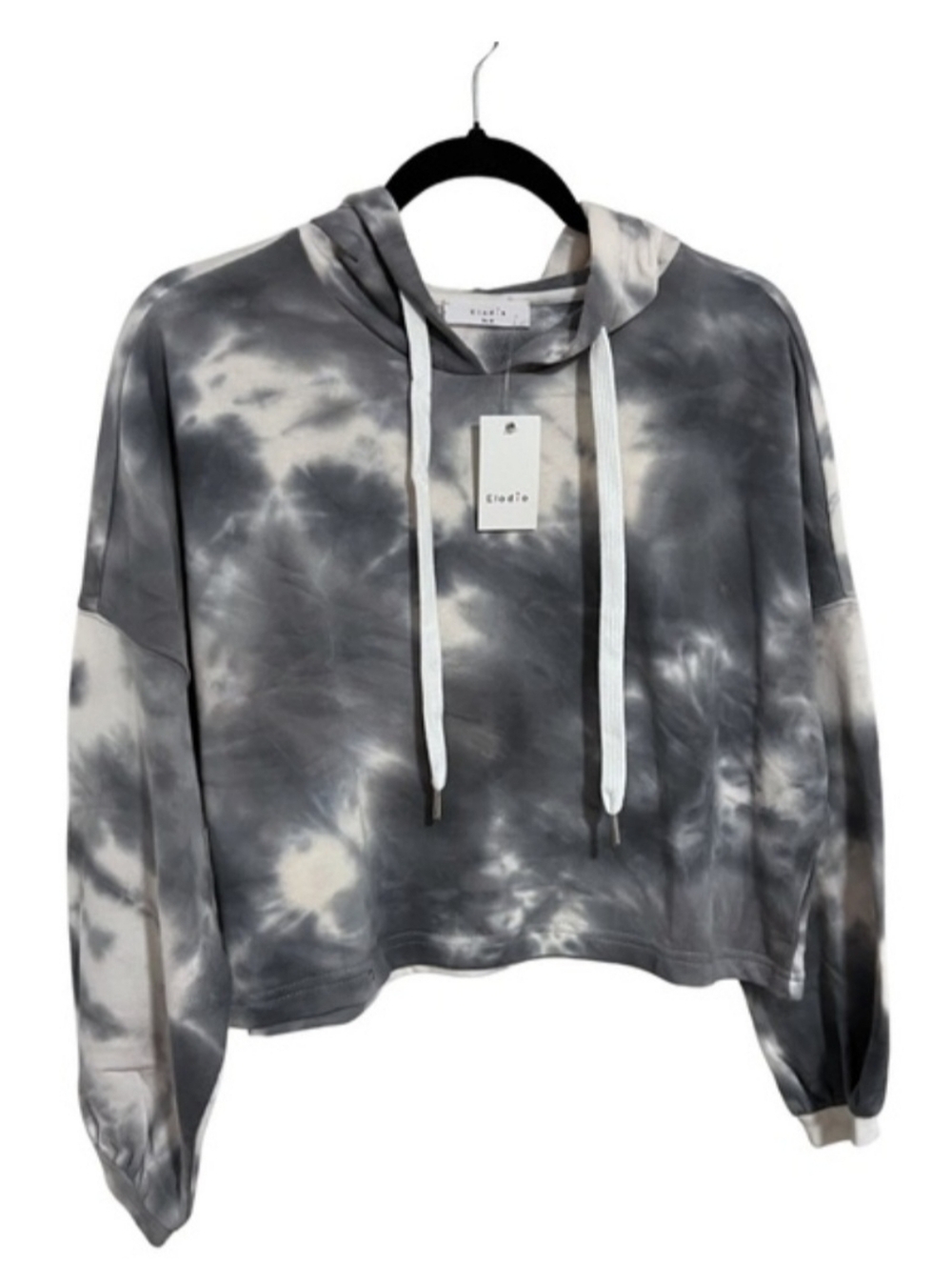 Elodie Cropped Tie-Dye Hoodie NWT